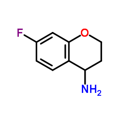 7-fluorochroman-4-amine structure