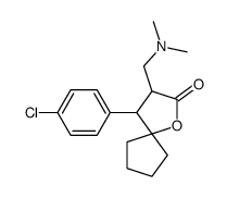 4-(4-chlorophenyl)-3-[(dimethylamino)methyl]-1-oxaspiro[4.4]nonan-2-one结构式