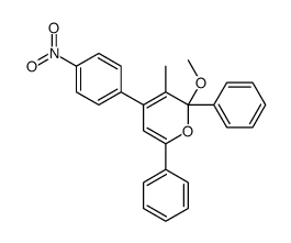 2-methoxy-3-methyl-4-(4-nitrophenyl)-2,6-diphenylpyran Structure