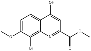 2-Carbomethoxy-8-bromo-4-hydroxy-7-methoxyquinoline Structure
