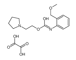 2-hydroxy-2-oxo-acetate, 2-(2,3,4,5-tetrahydropyrrol-1-yl)ethyl N-[2-( methoxymethyl)phenyl]carbamate结构式