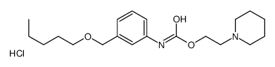 2-piperidin-1-ium-1-ylethyl N-[3-(pentoxymethyl)phenyl]carbamate,chloride结构式