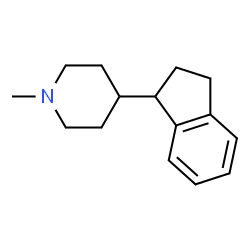 Piperidine, 4-(1-indanyl)-1-methyl- (8CI) Structure