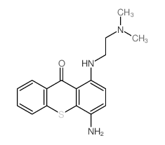 4-amino-1-(2-dimethylaminoethylamino)thioxanthen-9-one结构式