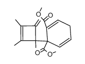 1-(1,2,3-Trimethyl-4-methylen-2-cyclobuten-1-yl)-2,5-cyclohexadien-1,2-dicarbonsaeure-dimethylester结构式