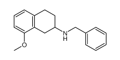 N-benzyl-8-methoxy-2-aminotetralin结构式