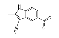 1H-Indole-3-carbonitrile,2-methyl-5-nitro-(9CI) Structure