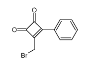 3-Brommethyl-4-phenylcyclobuten-1,2-dion Structure