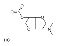 L-Iditol, 1,4:3,6-dianhydro-2-deoxy-2-(dimethylamino)-, 5-nitrate, mon ohydrochloride structure