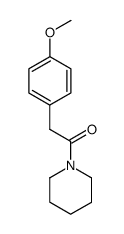 2-(4-methoxyphenyl)-1-(piperidin-1-yl)ethanone结构式