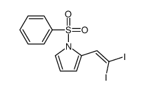 1-(benzenesulfonyl)-2-(2,2-diiodoethenyl)pyrrole Structure