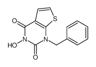 1-benzyl-3-hydroxythieno[2,3-d]pyrimidine-2,4-dione结构式
