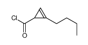 2-Cyclopropene-1-carbonyl chloride, 2-butyl- (9CI)结构式