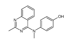 4-[Methyl-(2-Methyl-quinazolin-4-yl)-amino]-phenol Structure