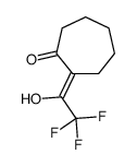 Ethanone, 2,2,2-trifluoro-1-(2-hydroxy-1-cyclohepten-1-yl)- (9CI)结构式