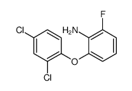 2-(2,4-dichlorophenoxy)-6-fluoroaniline结构式