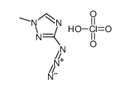 3-azido-1-methyl-1,2,4-triazole,perchloric acid Structure