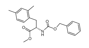 (2S)-2-benzyloxycarbonylamino-3-(2,4-dimethylphenyl)propionic acid methyl ester Structure