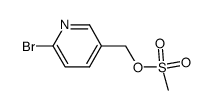 (6-bromopyridin-3-yl)methyl methanesulfonate结构式