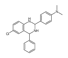 [4-(6-Chloro-4-phenyl-1,2,3,4-tetrahydro-quinazolin-2-yl)-phenyl]-dimethyl-amine结构式