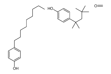 formaldehyde,4-nonylphenol,4-(2,4,4-trimethylpentan-2-yl)phenol结构式