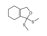 1,1-bis(methylthio)-1,3,4,5,6,7-hexahydroisobenzofuran Structure