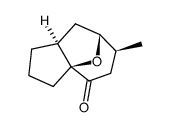 4-exo-1,5-epoxy-4-methylbicyclo[5.3.0]decan-2-one结构式