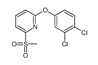 2-(3,4-dichlorophenoxy)-6-methylsulfonylpyridine结构式