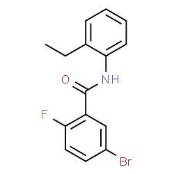 5-bromo-N-(2-ethylphenyl)-2-fluorobenzamide结构式