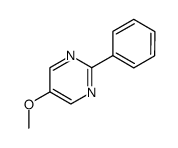 Pyrimidine, 5-methoxy-2-phenyl- (6CI,9CI) Structure