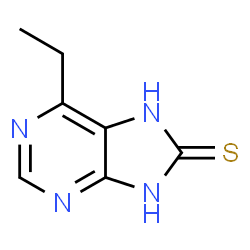 8H-Purine-8-thione,6-ethyl-7,9-dihydro- structure