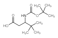 3-N-boc-氨基-4,4-二甲基戊酸结构式
