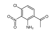 1-(2-amino-4-chloro-3-nitro-phenyl)-ethanone Structure