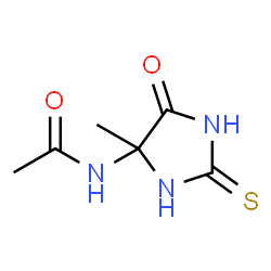 Hydantoin,5-acetamido-5-methyl-2-thio- (3CI)结构式
