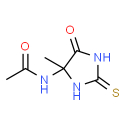 Hydantoin,5-acetamido-5-methyl-2-thio- (3CI) Structure