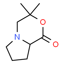 1H-Pyrrolo[2,1-c][1,4]oxazin-1-one,hexahydro-3,3-dimethyl-(9CI) structure