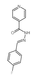N-[(4-fluorophenyl)methylideneamino]pyridine-4-carboxamide Structure