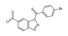 (4-bromophenyl)(6-nitrobenzotriazol-1-yl)methanethione Structure