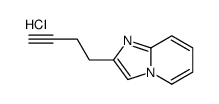 2-(BUT-3-YN-1-YL)IMIDAZO[1,2-A]PYRIDINE HYDROCHLORIDE Structure