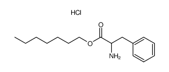 heptyl (2S)-2-amino-3-phenyl-propanoate hydrochloride结构式
