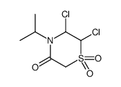 5,6-dichloro-1,1-dioxo-4-propan-2-yl-1,4-thiazinan-3-one Structure