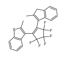 1-(2-methyl-1-inden-3-yl)-2-(2-methyl-1-benzothien-3-yl)perfluorocyclopentene结构式