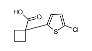1-(5-chlorothiophen-2-yl)cyclobutane-1-carboxylic acid Structure