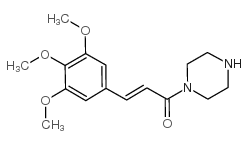 1-(1-Piperazinyl)-3-(3,4,5-trimethoxyphenyl)-2-propen-1-one Structure