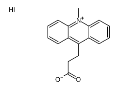3-(10-methylacridin-10-ium-9-yl)propanoic acid,iodide结构式