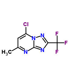 7-chloro-5-methyl-2-(trifluoromethyl)-[1,2,4]triazolo[1,5-a]pyrimidine Structure