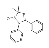 5,5-dimethyl-2,3-diphenyl-1,2-thiazole 1-oxide结构式