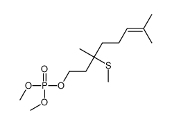 (3,7-dimethyl-3-methylsulfanyloct-6-enyl) dimethyl phosphate结构式