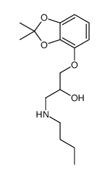 1-(butylamino)-3-[(2,2-dimethyl-1,3-benzodioxol-4-yl)oxy]propan-2-ol Structure