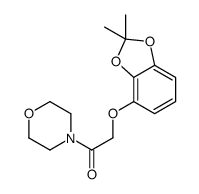 2-[(2,2-dimethyl-1,3-benzodioxol-4-yl)oxy]-1-morpholin-4-ylethanone结构式